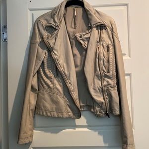 Free people vegan leather jacket